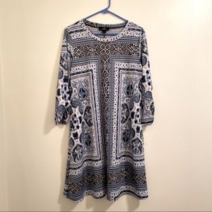 ABG Dress beautiful colorful design 3/4 sleeeves